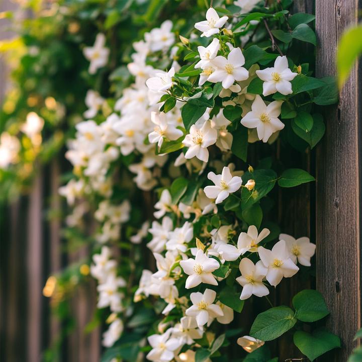 Actual product image Plant in a Box Trachelospermum jasminoides 'Officinale' - Set of 3 Jasmine (25 cm)