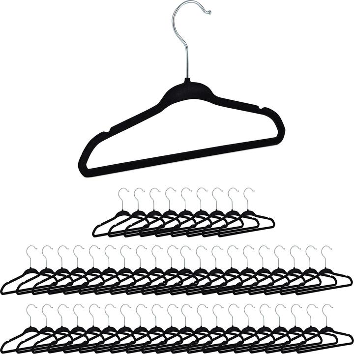 Actual product image Relaxdays Velvet Coat Hangers for Kids (30 x)