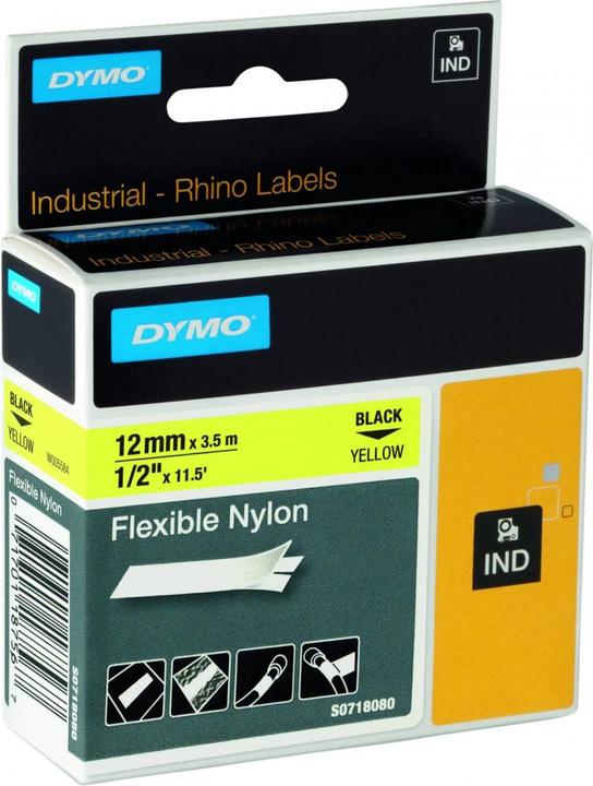 Actual product image Dymo 12mm nylon writing tape (1.20 cm, Yellow)