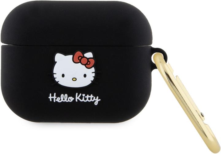 Immagine prodotto Hello Kitty HKAP3DKHSK Coperchio Airpods Pro in silicone 3D Testa di gattino nero (Manicotto per cuffie)