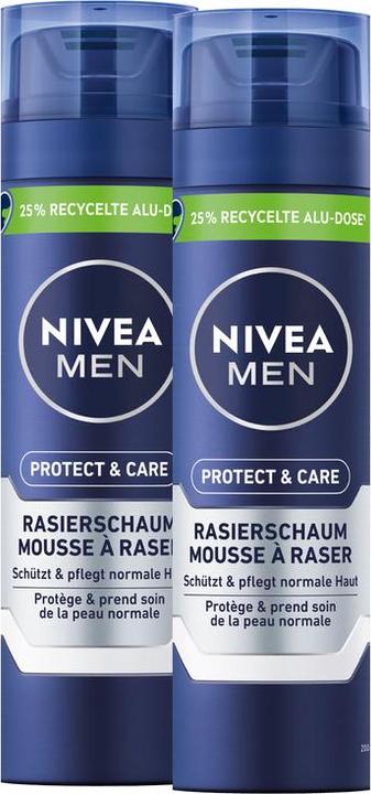 Actual product image Nivea Men Protect & Care Rasierschaum DUO (400 ml)