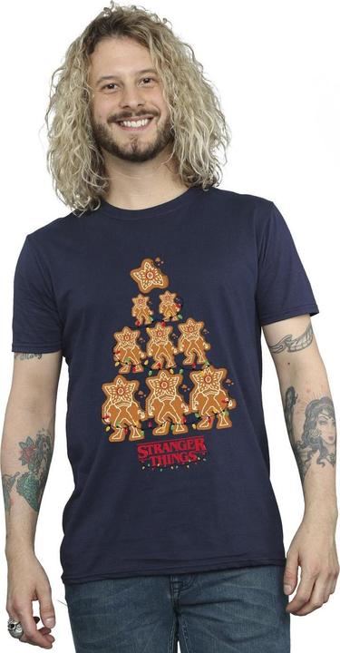 Actual product image Netflix Mens Stranger Things Gingerbread T-Shirt (XL)