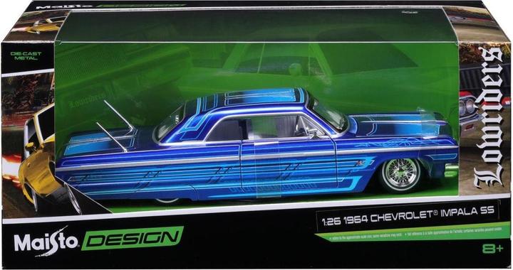 Produktbild Maisto Chevrolet Impala 1964 Lowrider 1/24 blau