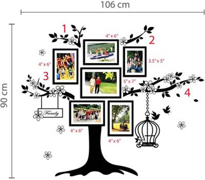 Immagine prodotto Walplus Cornice foto Birdcage (90 x 90 cm)