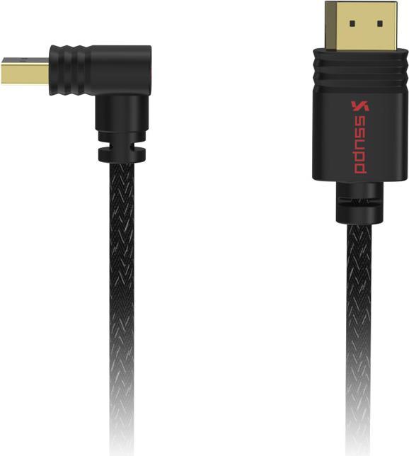 Produktbild Ssupd Meshroom DisplayPort 1.4 Kabel - 90 Grad gewinkelt, 8K (2 m, DisplayPort)