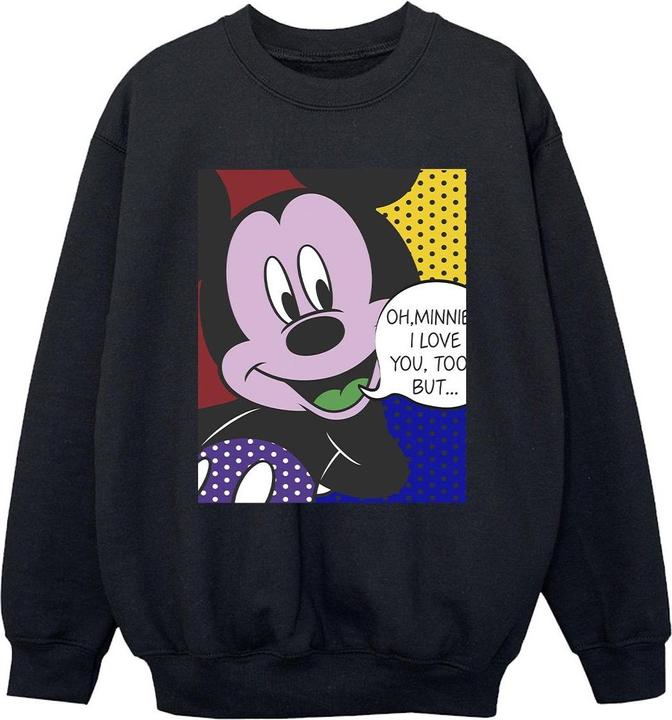 Actual product image Disney Boys Mickey Mouse Oh Minnie Pop Art Sweatshirt (140, 146)