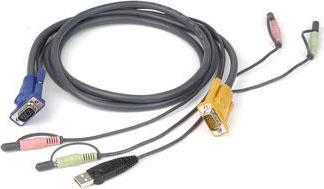 Image du produit Iogear 6 ft. Câble KVM USB pour