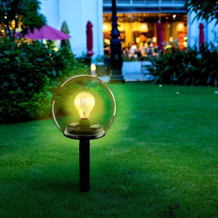 Produktbild Grundig Solar-Kugel-Lampe aus Glas mit abnehmbarem Erdspiess, 3er-Set (IP44)