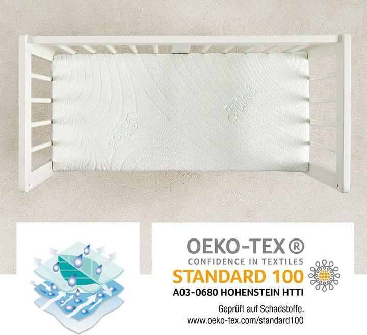 Actual product image Alvi Baby mattresses & children's mattresses Cot & cradle mattress (90 x 40 x 5 cm)