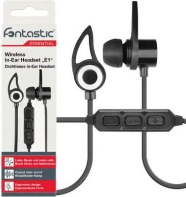 Produktbild D-Parts Essential Drahtloses In-Ear Headset E1 schwarz BT (3.50 h, Kabellos)