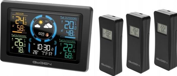 Actual product image GoGen Weather station ME 3397 Black