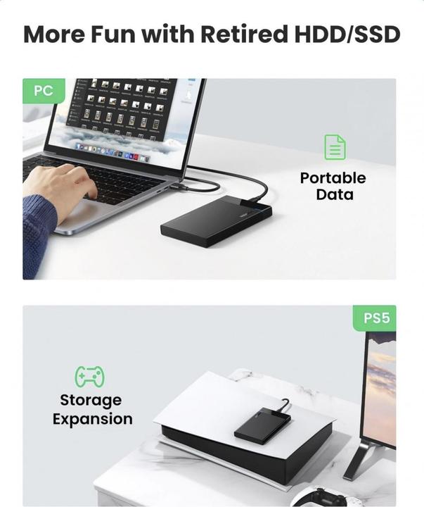 Produktbild Ugreen Hard Drive Gehäuse (2.5")