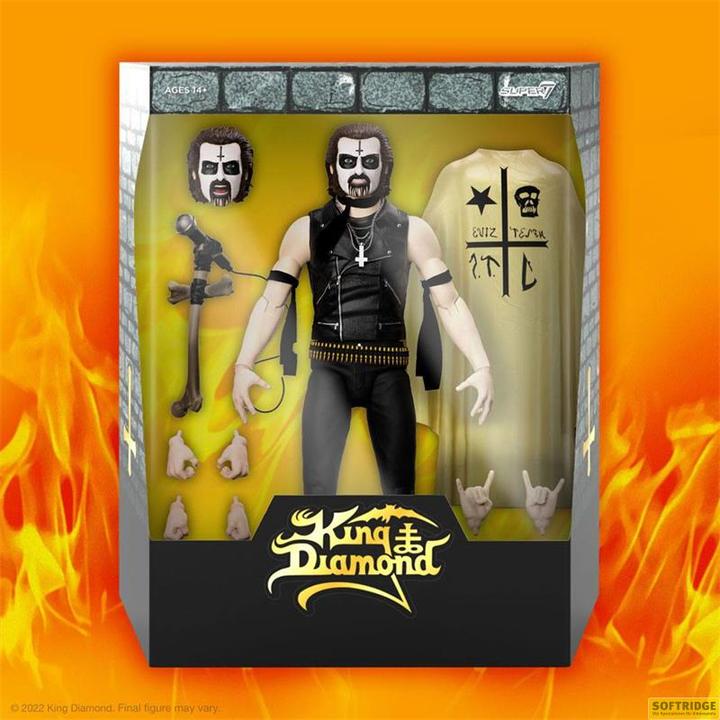 Actual product image Super7 Mercyful Fate figurine Ultimates King Diamond (First Appearance) 18 cm