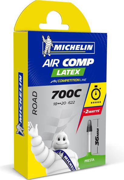 Actual product image Michelin AIRCOMP LATEX 700x18/20c Presta 36mm (Presta (SV), 28", 36 mm)
