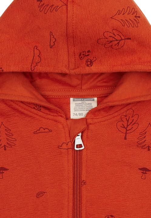 Actual product image loud + proud Jacket Structured Knit Terracotta (86)