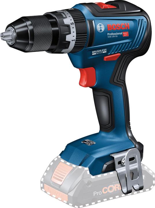 Actual product image Bosch Professional GSB 18V-55 (Rechargeable battery operated)