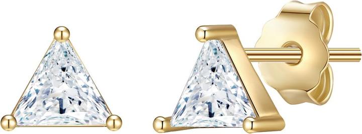Glanzstücke München Damen Dreieck Sterling Silber Zirkonia gelbgold - 31598 (Sterling Silber)