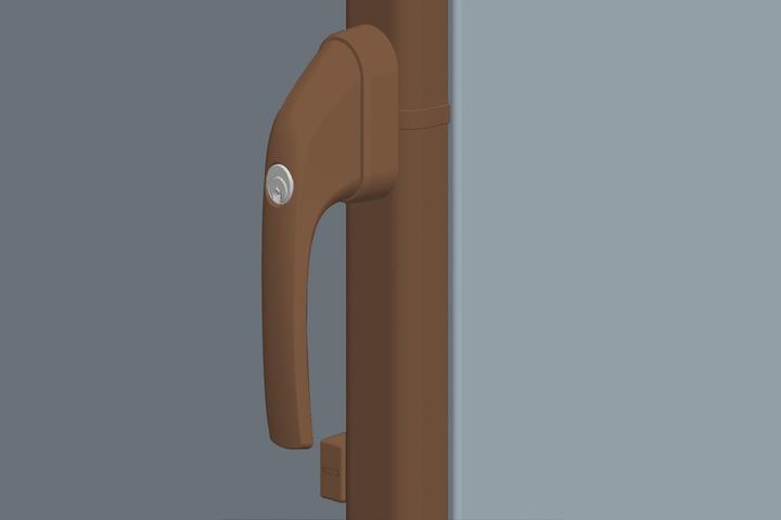 Actual product image Abus Secvest wireless window rod lock FOS 550 E - AL0125 (brown)