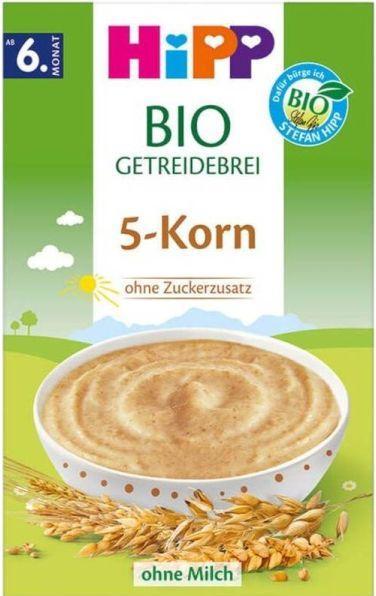 Produktbild Hipp Bio Getreidebrei 5-Korn ungesüsst (200 g)