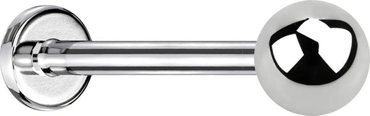 Actual product image Star Piercing Micro Labret silver with ball (Surgical steel 316L, without brass)