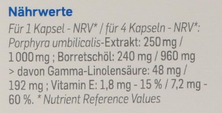 Nährwerte und Zutaten PiLeJe Kapsel (36 Stück, Kapseln, 48 g)