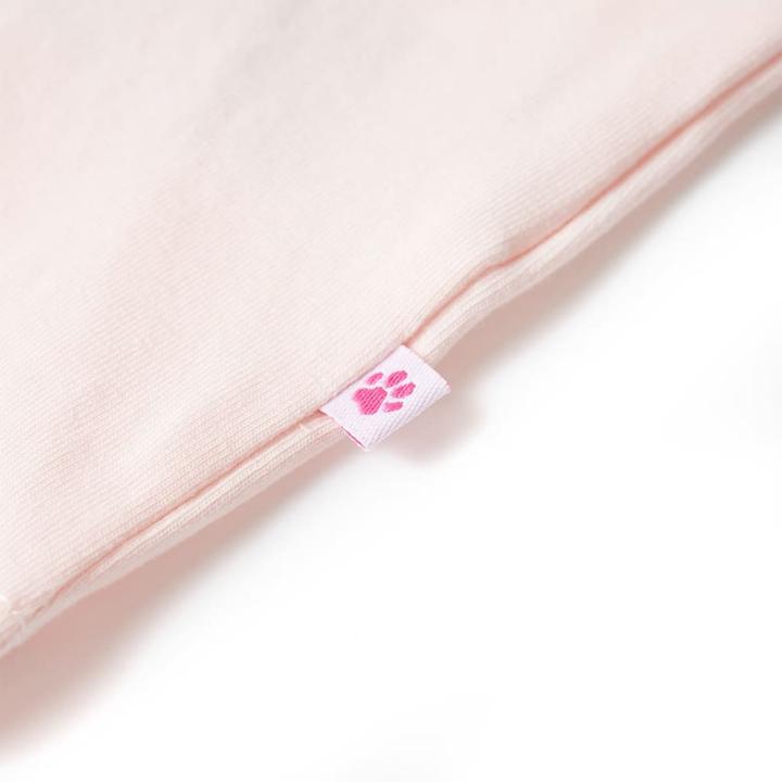 Immagine prodotto VidaXL Maglietta da bambino con maniche arricciate rosa pallido 104.Materiale (104)