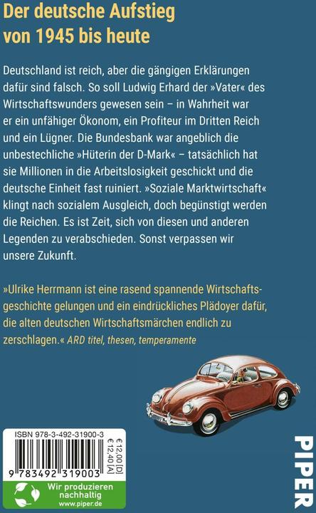 Immagine prodotto Deutschland, ein Wirtschaftsmärchen (Tedesco, Ulrike Herrmann, 2022)