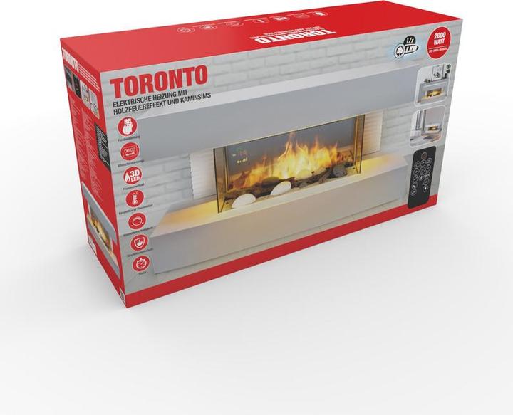 Produktbild Classic Fire Wandkamin (82 x 22 x 41 cm)