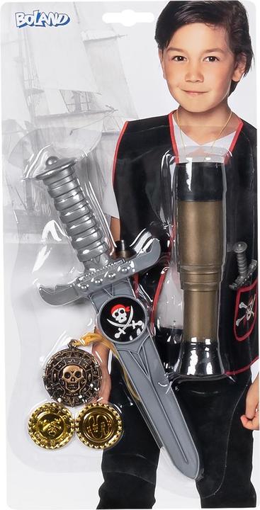 Image du produit Boland Benelux Ensemble pirate Télescope 18cm Dague 23cm/Amouralette/2 pièces
