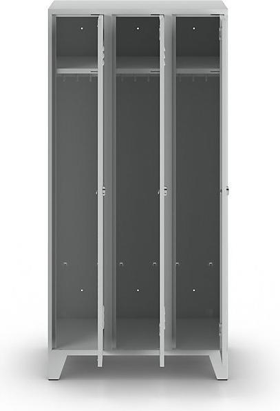 Actual product image Wolf Steel locker with cleated feet, compartments cabinet height (90 cm, 185 cm)