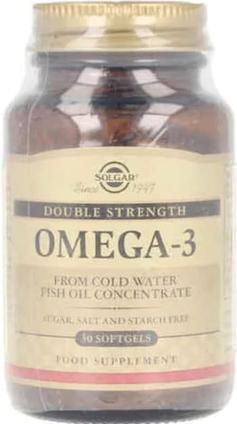 Actual product image Solgar Omega-3 Double Strength Softgels 30 Count - Optimum Pure and Potent Form of EPA/DHA for Heart