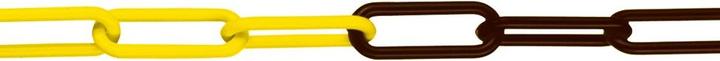 Actual product image Moravia Locking chain M-DEKO-Sicht 6 yellow-black, breaking load 250 daN (50 m)