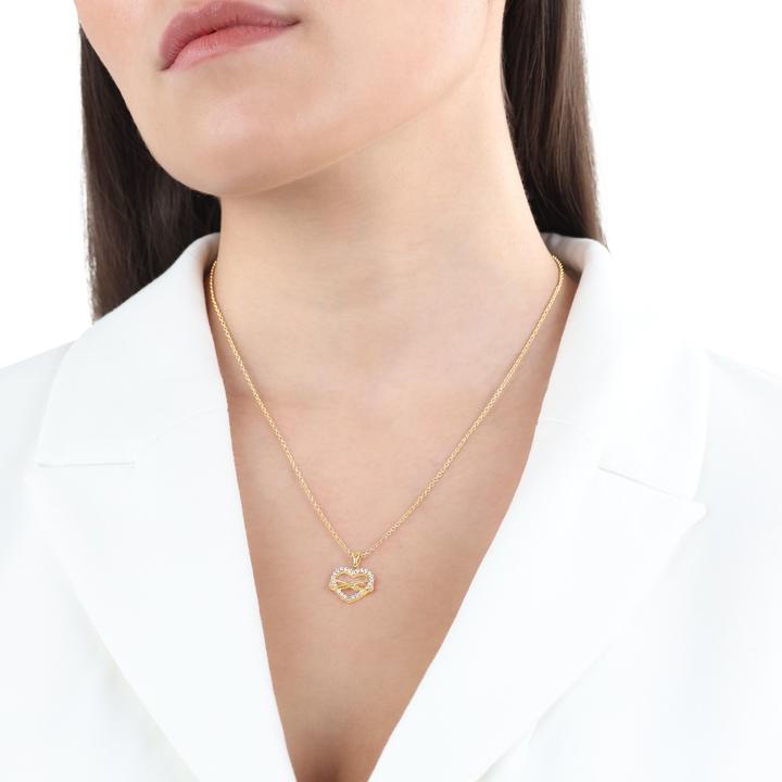 Produktbild S.Oliver Halsschmuck für Damen, 925 Sterling Silber, Zirkonia synth. | Infinity/Love (Silber 925)