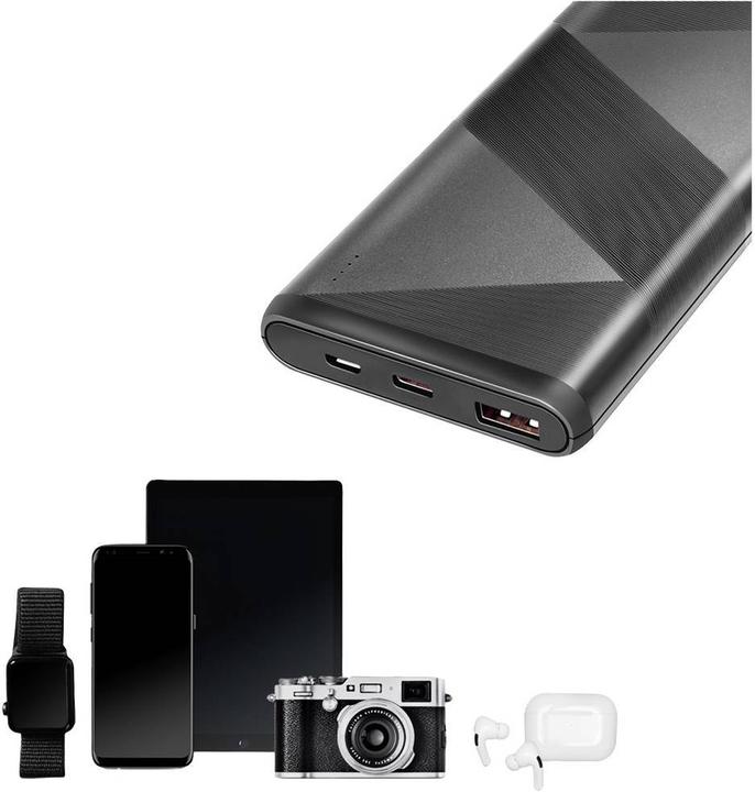 Image du produit LogiLink Batterie d'appoint mobile, 10 000 mAh, 2x USB, noir Batterie d'appoint portable pour smartphones & (10000 mAh, 18 W, 37 Wh)