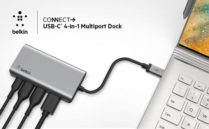 Produktbild Belkin USB-C 4 in 1 (USB-C, 4 Ports)