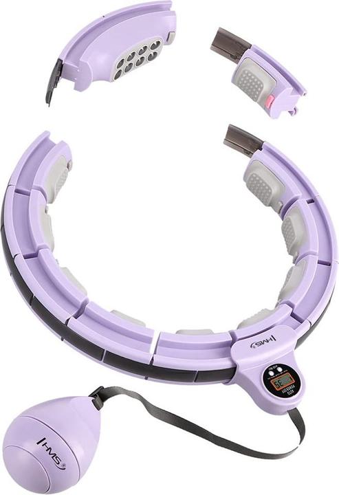 Immagine prodotto HMS Hula Hop HHM13 con magneti peso e contatore viola (40 cm, 400 g)