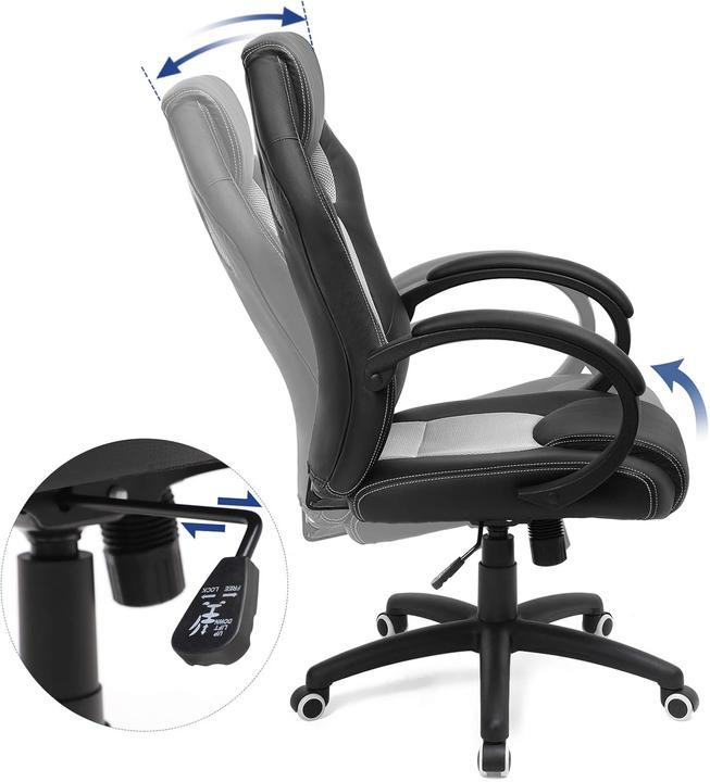 Produktbild Songmics OBG56BG Racing Bürostuhl