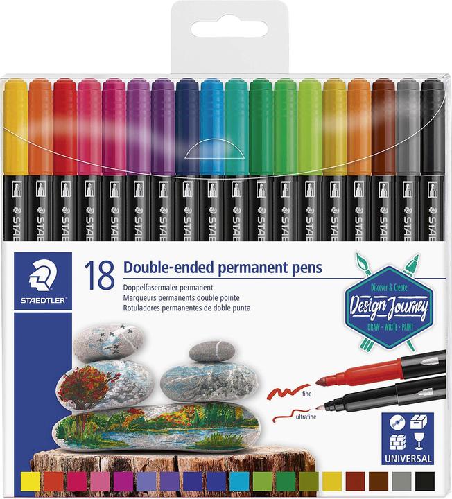 Produktbild Staedtler Fasermaler (Mehrfarbig, 18 x)