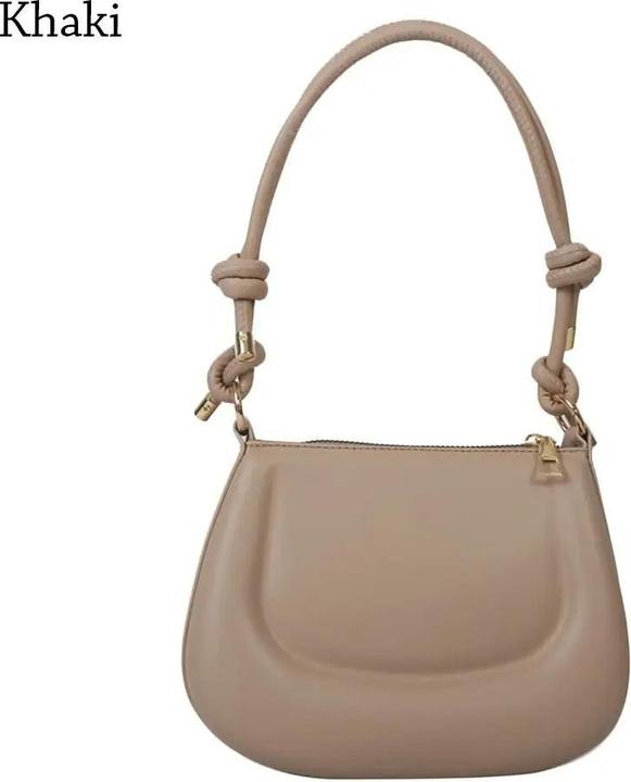 Produktbild Only-Bags.Store PU Leder Umhängetasche Solid Color Unterarmtasche Messenger Bag Crossbody Bags