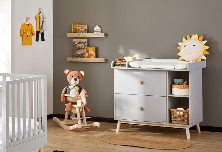 Immagine prodotto Pinolino Set per la cameretta dei bambini 'Dusk', 2 pezzi. (Culla, Fasciatoio)
