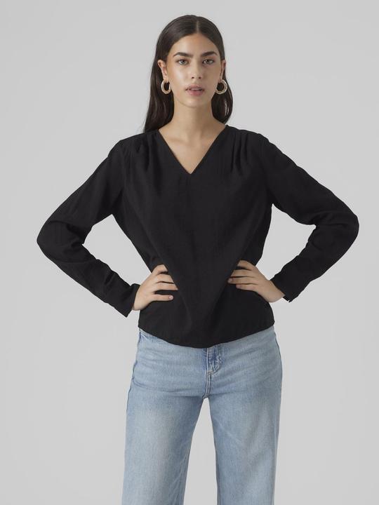 Image du produit Vero Moda Vmlena Ls Pleat Top Wvn Noos Top (L)