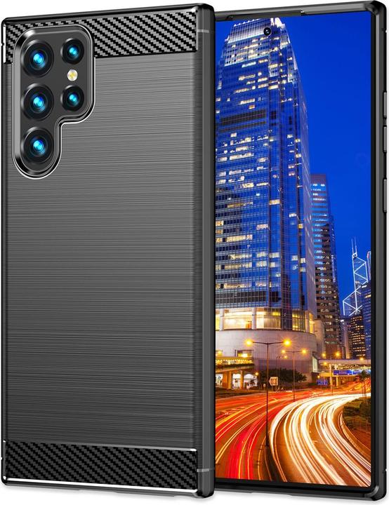 Immagine prodotto Nalia Copertura in silicone carbon look (Samsung Galaxy S24 Ultra)