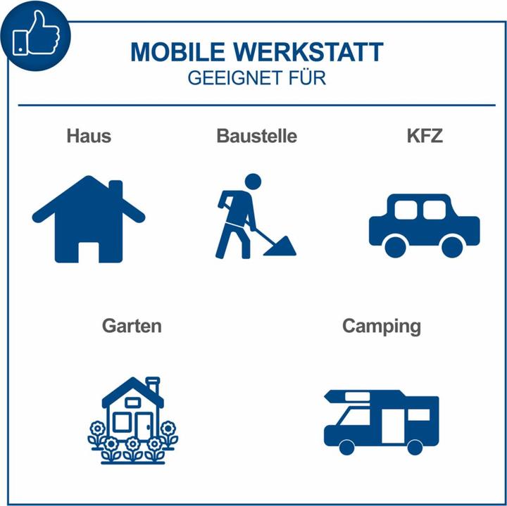 Productafbeelding Scheppach Gereedschapskist TB200 (doe-het-zelf) (141 onderdelen)