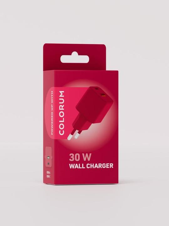Image du produit Forever COLORUM chargeur mural USB-A + USB-C PD 30W CLS30-AC-02 xMagenta (30 W)
