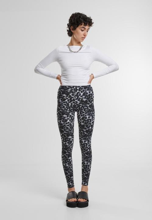 Actual product image Urban Classics Ladies Soft AOP Leggings - 16531 (XXL)