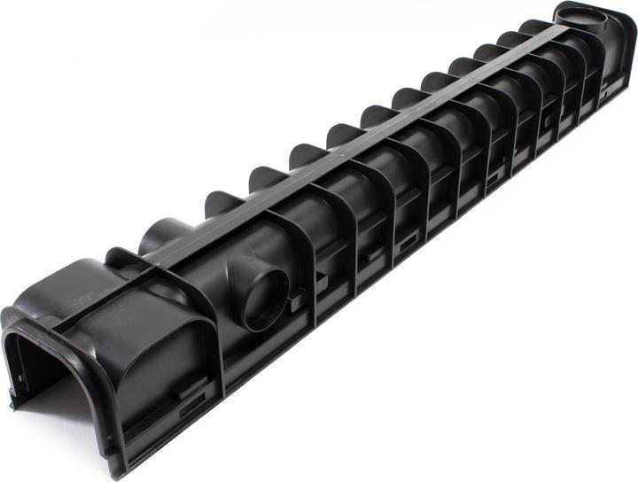 Image du produit Wiltec Caniveau 4x1m Grille de recouvrement galvanisée 1,5t Drainage Eaux usées Rigole Évacuation Garage
