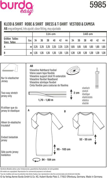 Immagine prodotto Modello Abito e camicia scollo a barca