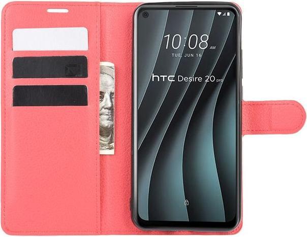 Produktbild MU Classic Litchi Leder Bookcover Series (HTC Desire 20 Pro)