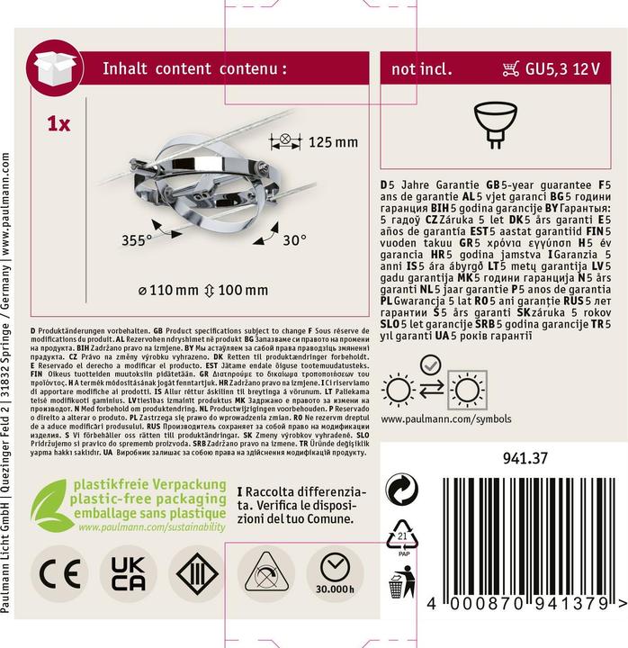 Actual product image Paulmann Wire System Cardan (GU5.3)