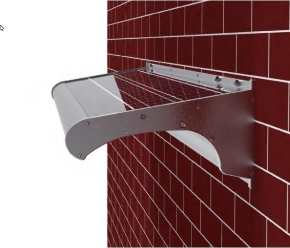 Image du produit Maurelma Lampe d'auvent solaire 800 (800 lm, IP65)